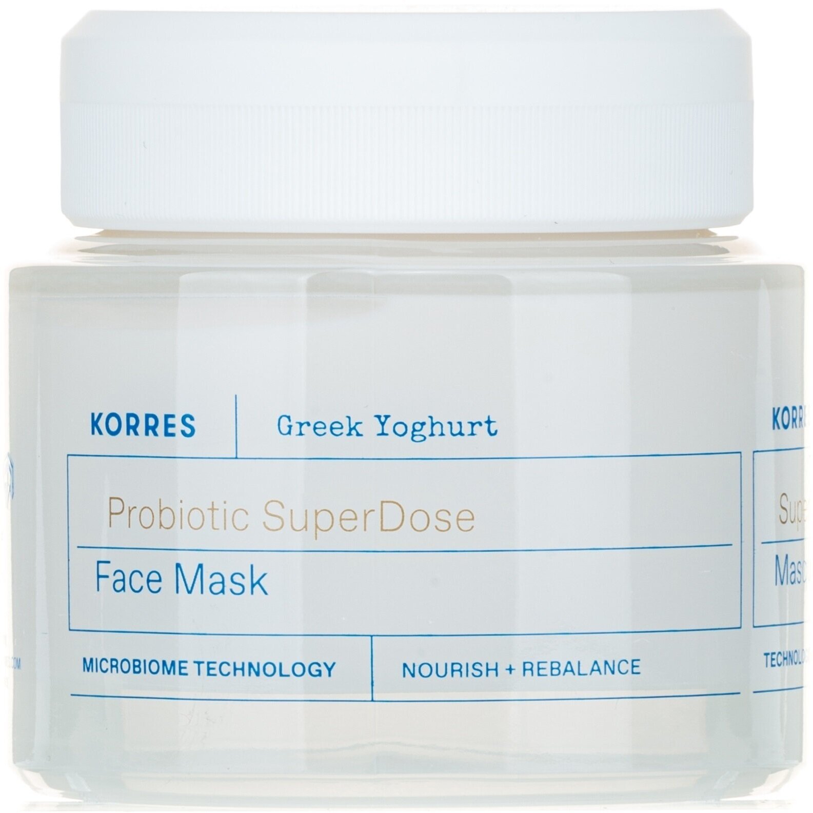 Увлажняющая маска для лица с пробиотиками и греческим йогуртом Korres Probiotic SuperDose Face Mask 100 мл .