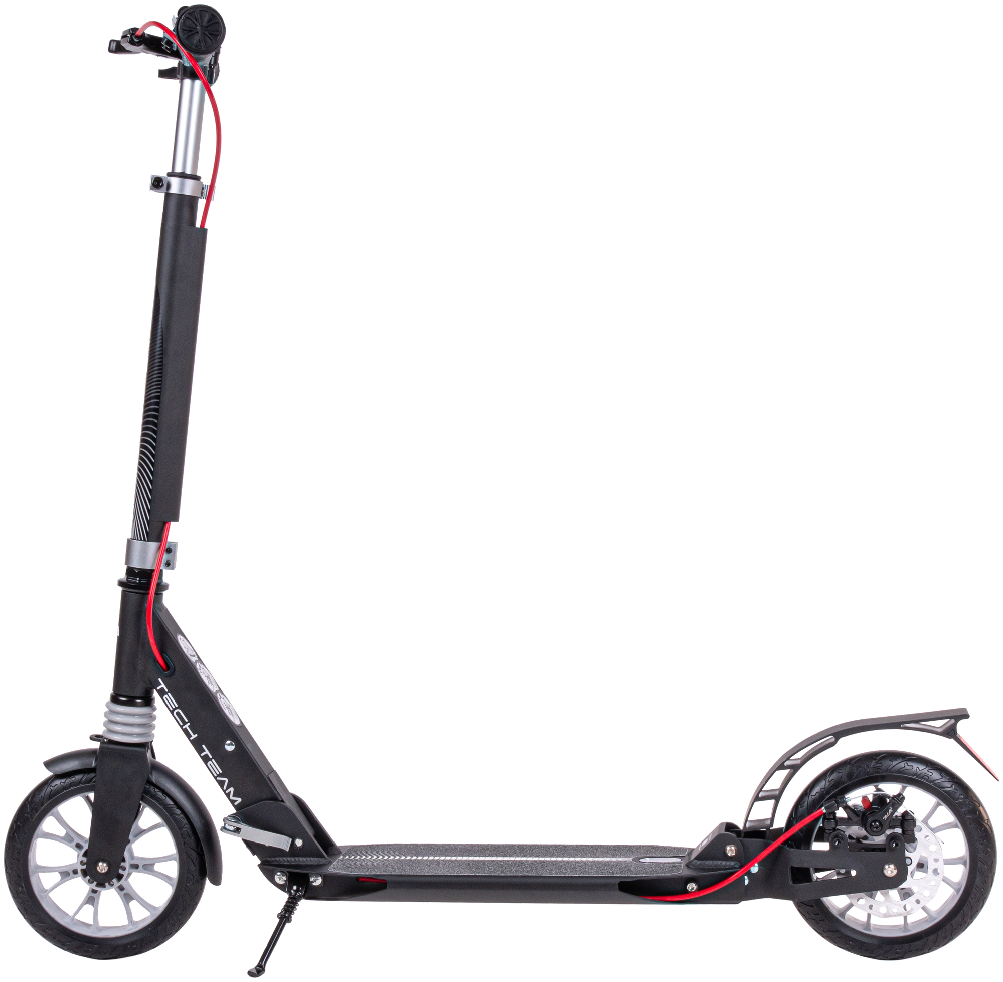 Самокат Tech Team City scooter Disk Brake, черно-серый 2023 new