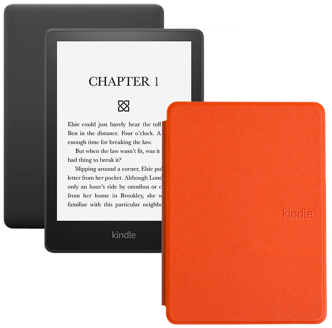 Электронная книга Amazon Kindle PaperWhite 2021 16 Gb black Ad-Supported с обложкой ReaderONE