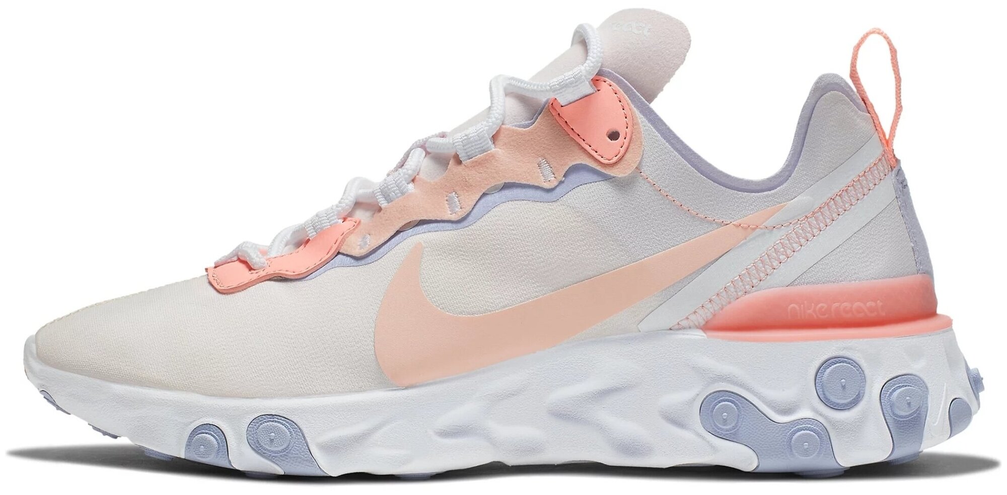 nike react pink grey white