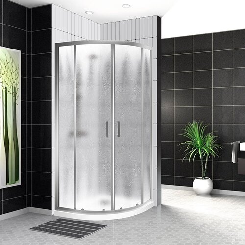 Душевой уголок BelBagno UNO-195-R-2-100-CH-CR 100x100, стекло шиншилла душевой уголок belbagno uno 195 r 2 uno 195 r 2 80 c cr