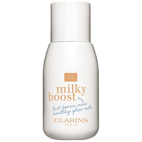 Clarins Тональный флюид Milky Boost, 50 мл, оттенок: 02 milky nude