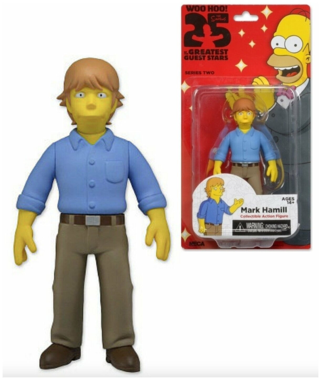 Фигурка Марк Хэмилл серия 1 Симпсоны 25-летие NECA The Simpsons 25th Anniversary Series 1 Mark Hamill