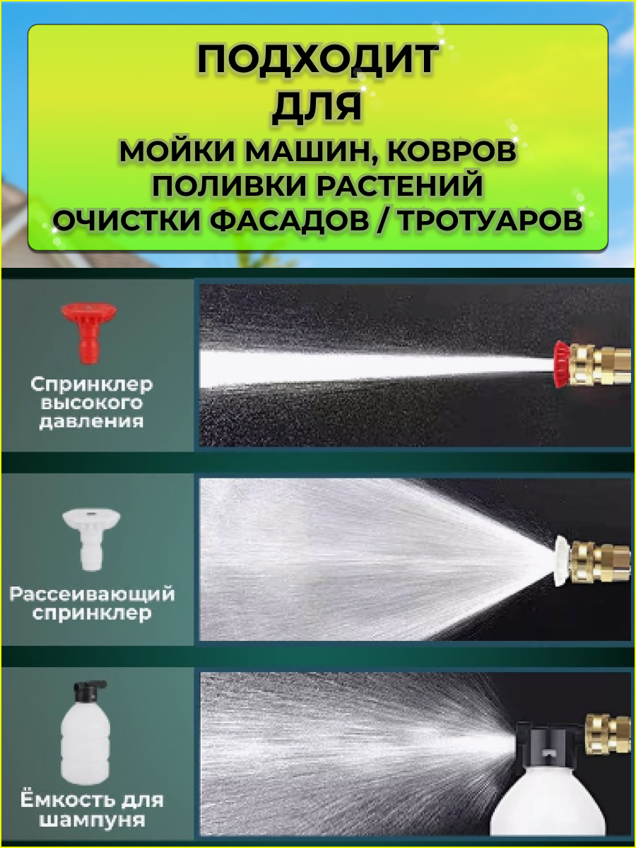 Автомойка / Универсальная мойка высокого давления / Для техники / Ковров / Фасадов / Тротуаров - фотография № 3