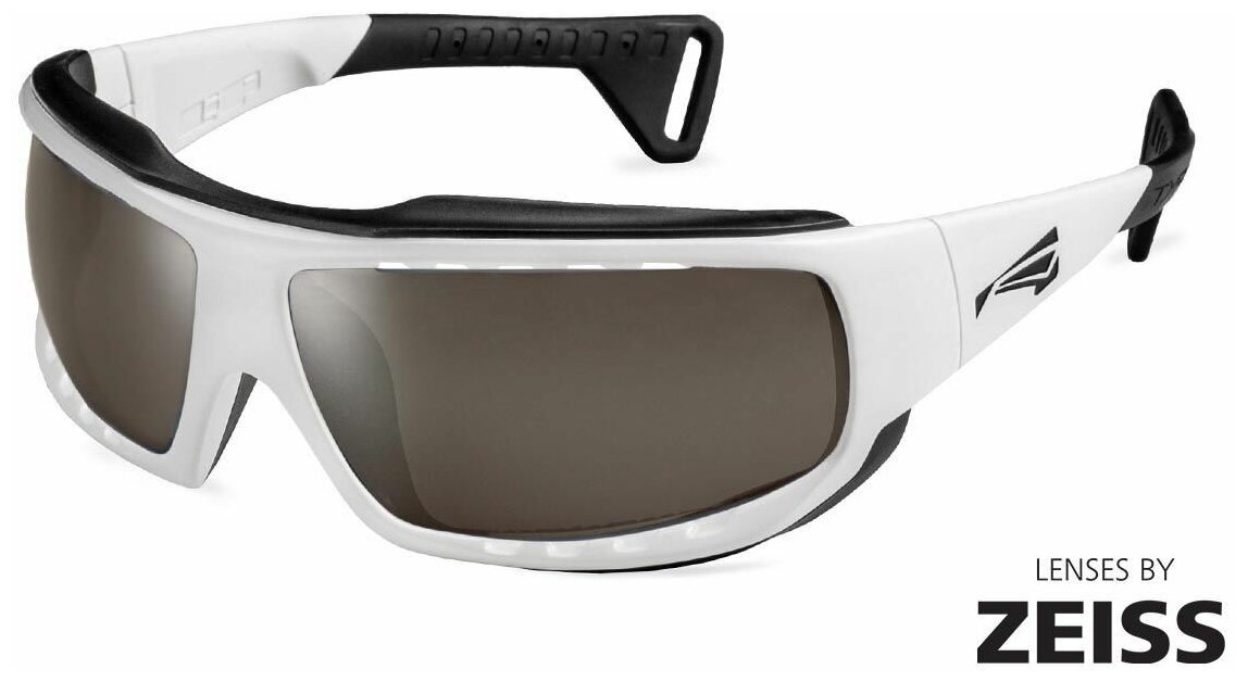 Солнцезащитные очки LiP Sunglasses  LiP Typhoon / Gloss White - Black / Zeiss/ PA Polarized / Methane Brown