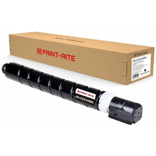 Print-Rite Тонер-картридж совместимый ПринтРайт Print-Rite PR-CEXV49BK BLACK C-EXV49 Bk черный 36K картридж canon c exv8 bk 7629a002 25000 стр черный