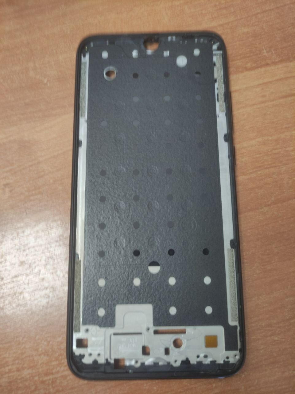Рамка дисплея (средняя часть корпуса) для Xiaomi Redmi Note 7 черная