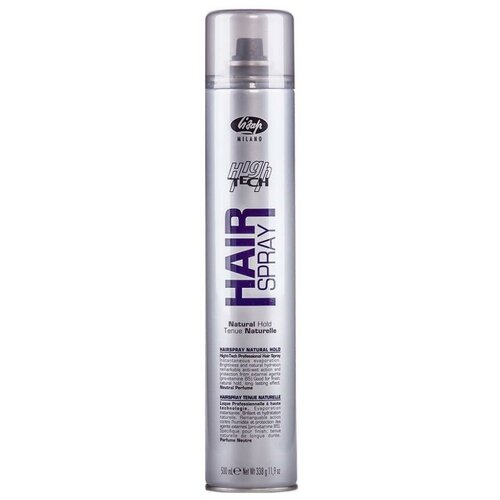 Lisap Лак для волос High Tech Hair Spray Natural Hold, средняя фиксация, 500 мл