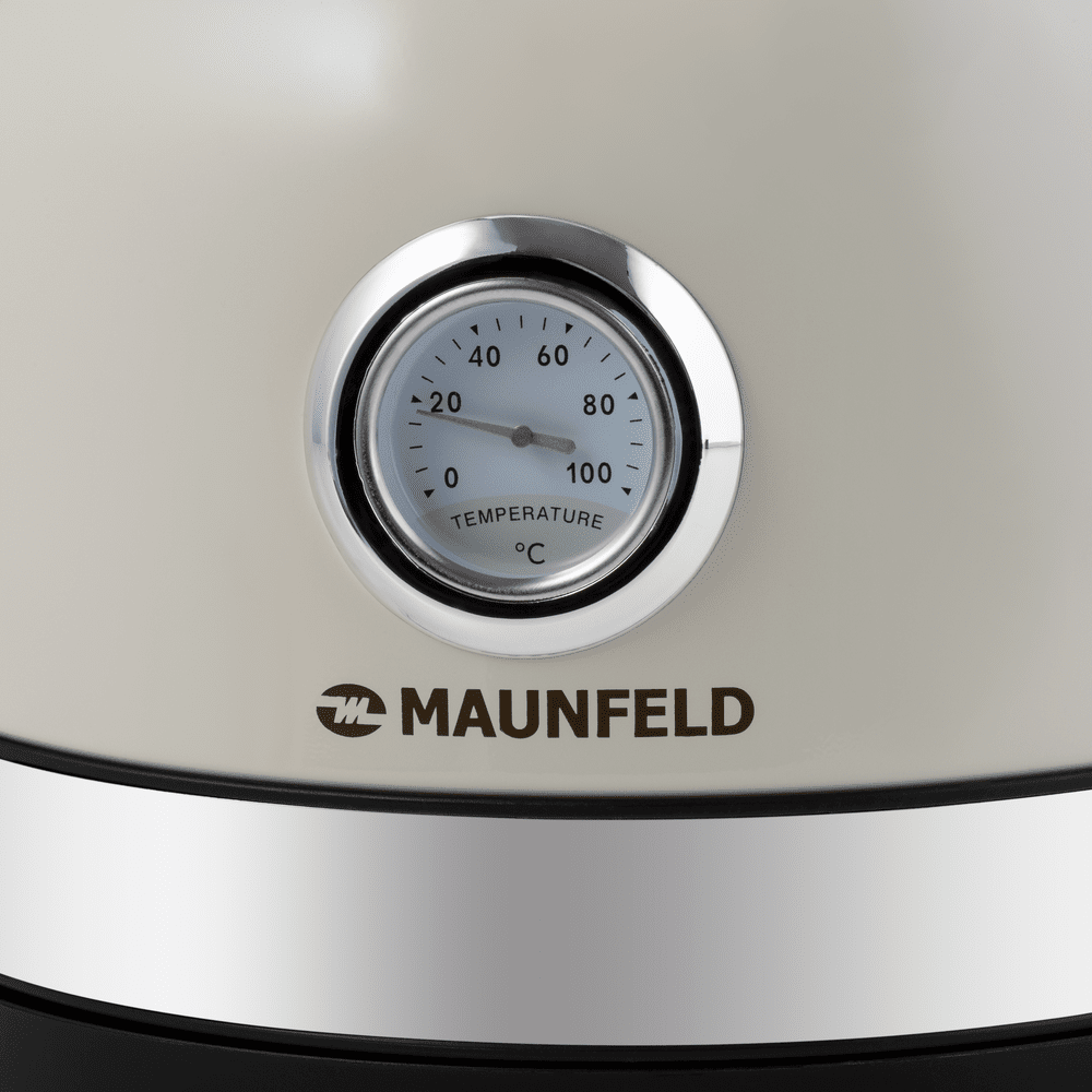 чайник MAUNFELD MFK-6231BG 2150Вт 1,7л металл бежевый - фото №2