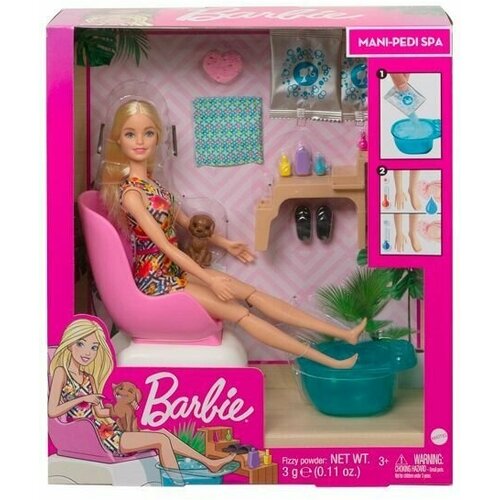 Mattel Barbie - Набор с куклой и аксессуарами для маникюра