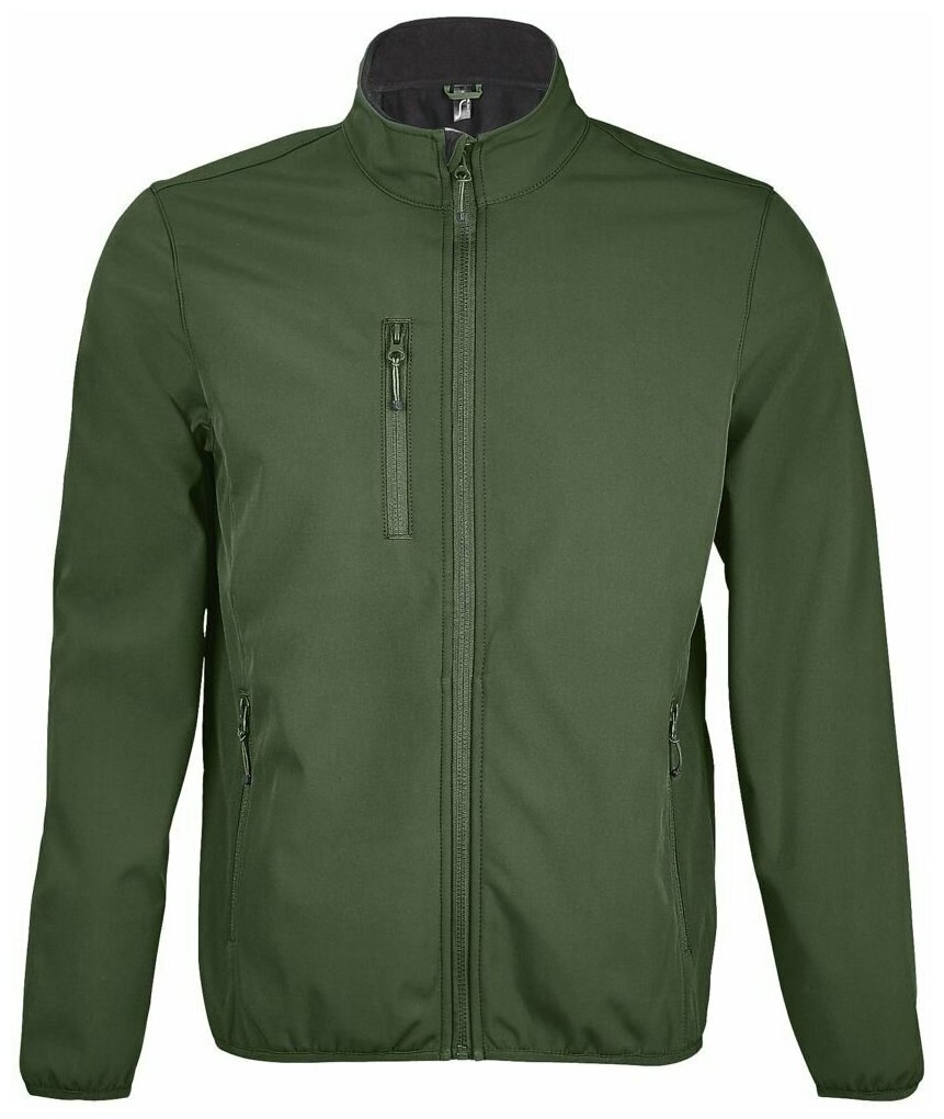Куртка мужская демисезонная кофта флисовая софтшелл Radian Men темно-зеленая размер M