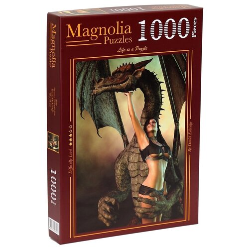 пазл magnolia 1000 деталей чудо женщина Пазл Magnolia 1000 деталей: Женщина и дракон