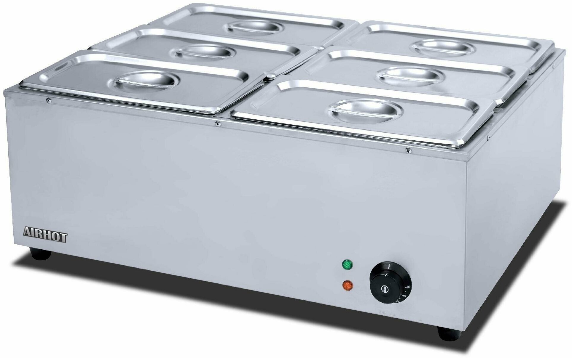Мармит тепловой AIRHOT BM-6, 700x590x275 мм, 220 В, 1.5 кВт, нержавеющая сталь