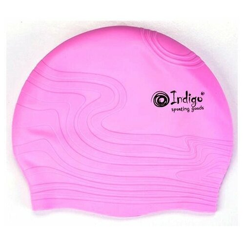 фото Шапочка для плавания silicone indigo sc300/305 волна дет розовая