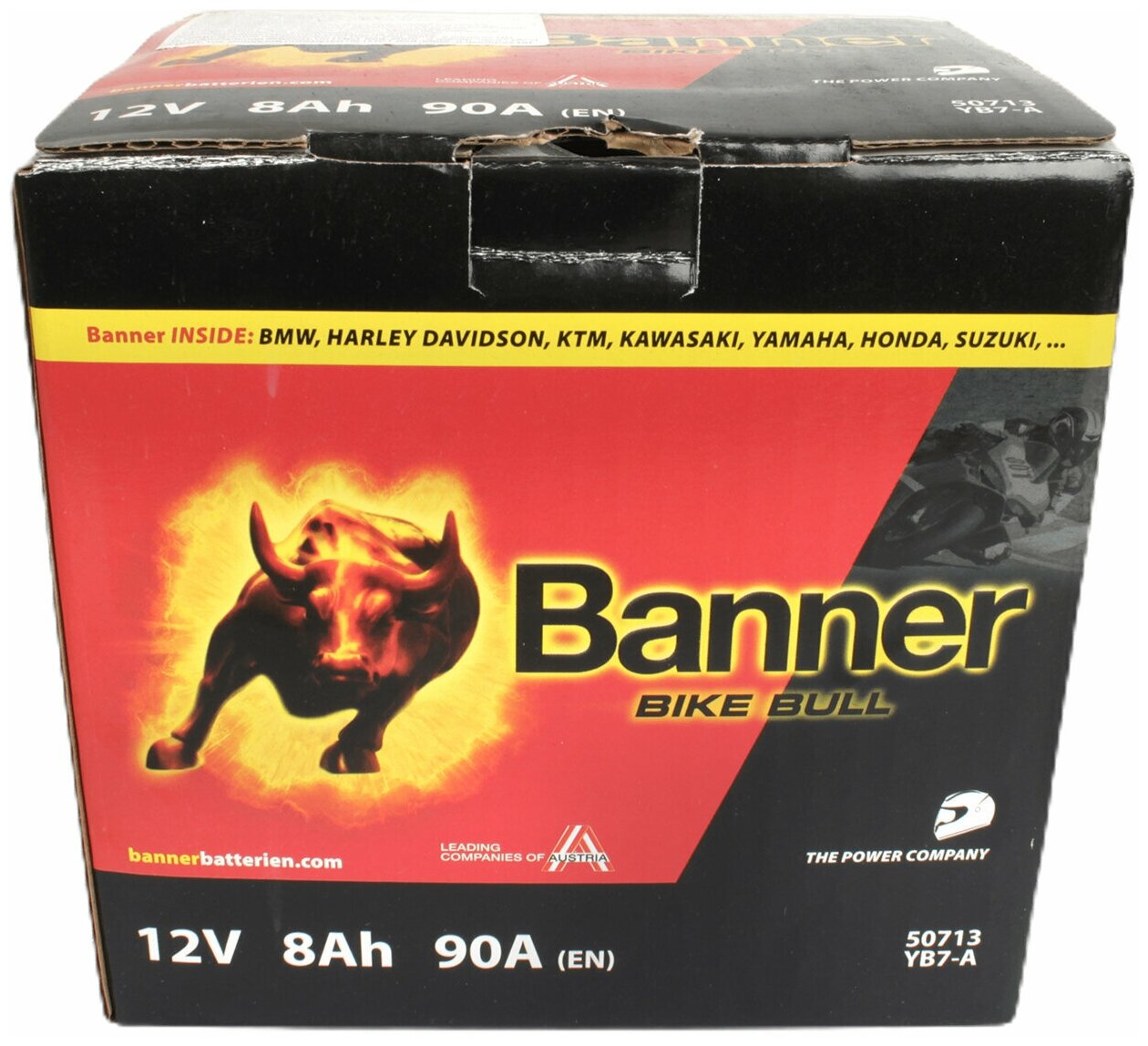 Аккумуляторная батарея BANNER Bike Bull YB7-A 6СТ8 507 013 008 6СТ8