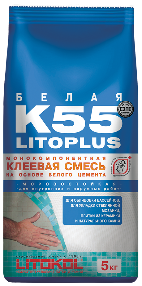 Клей для плитки и камня Litokol Litoplus K55