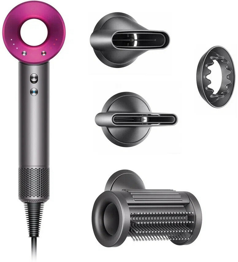 Фен Dyson Supersonic HD15 HK, Nickel/Fuchsia - фотография № 1