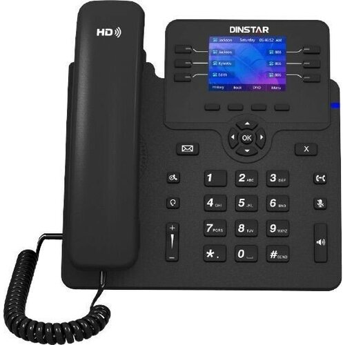 VoIP-телефон Dinstar C63G черный телефон ip dinstar c63g черный