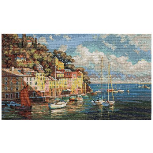 фото Набор для вышивания "panna" "золотая серия" mt-1383 ( мт-1383 ) "итальянская лазурь"