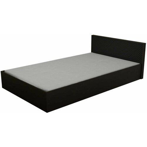 Кровать Копенгаген 14 с настилом ЛДСП Венге МДФ Черный мат 14698₽