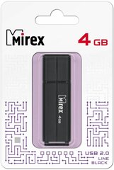 Флешка USB Flash Drive MIREX LINE BLACK 4GB
