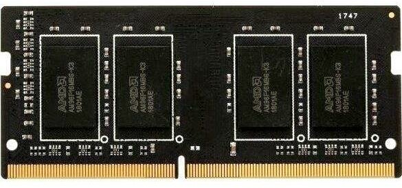 Оперативная память для ноутбука 4Gb (1x4Gb) PC4-25600 3200MHz DDR4 SO-DIMM CL22 AMD R944G3206S1S-U