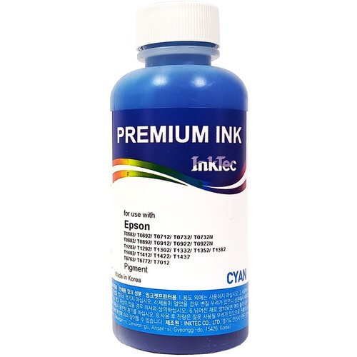 чернила inktec e0013 100mc cyan голубой Чернила InkTec (E0013-100MC) пигментные для Epson S22/SX125 100 мл (Cyan)