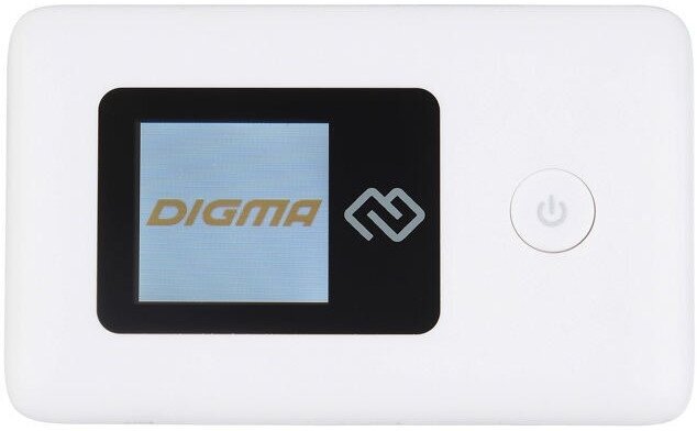 Модем 3G/4G Digma Mobile Wi-Fi DMW1880 micro USB Wi-Fi Firewall +Router внешний белый