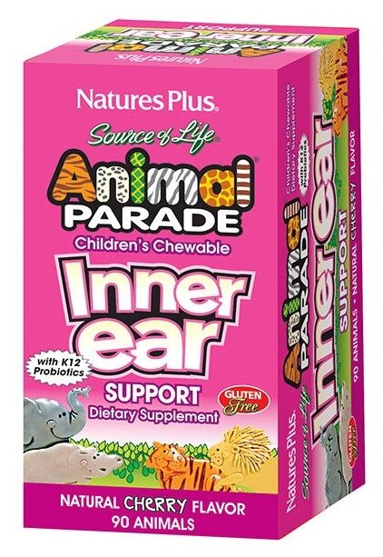 Таблетки Nature's Plus Animal parade Inner Ear support