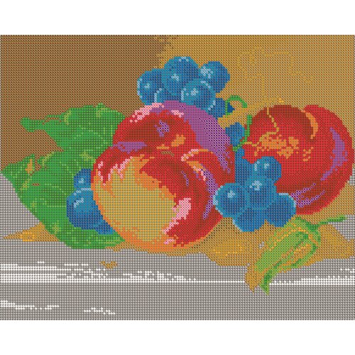 Вышивка бисером картины Персики 24*30см