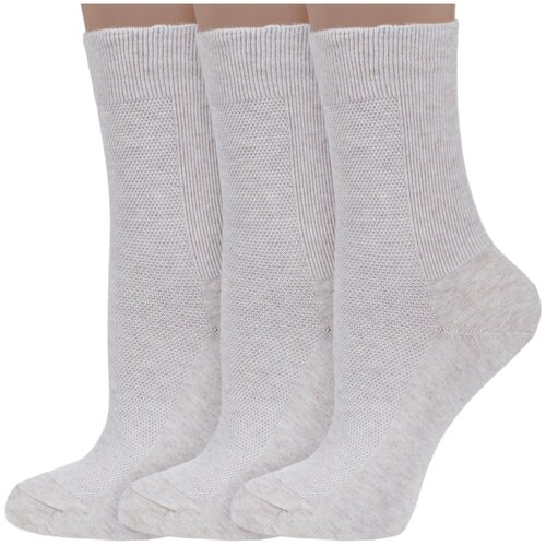 Носки Dr. Feet, 3 пары, размер 23, бежевый носки dr feet 3 пары размер 23 черный