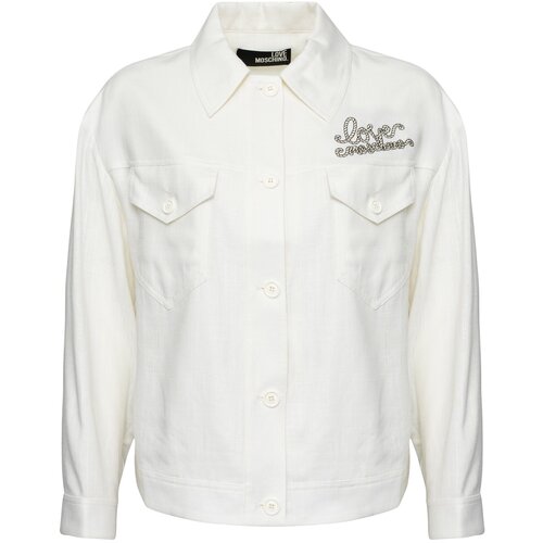 Куртка LOVE MOSCHINO, размер 46, белый куртка for love