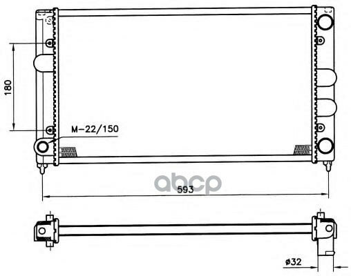 Радиатор Основной NRF арт. 539501