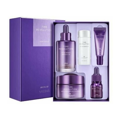 Missha Премиальный антывозрастной набор Time Revolution Night Repair Special Set 5X