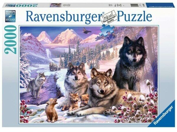 Пазл Ravensburger 2000 Волки в снегу, арт.16012