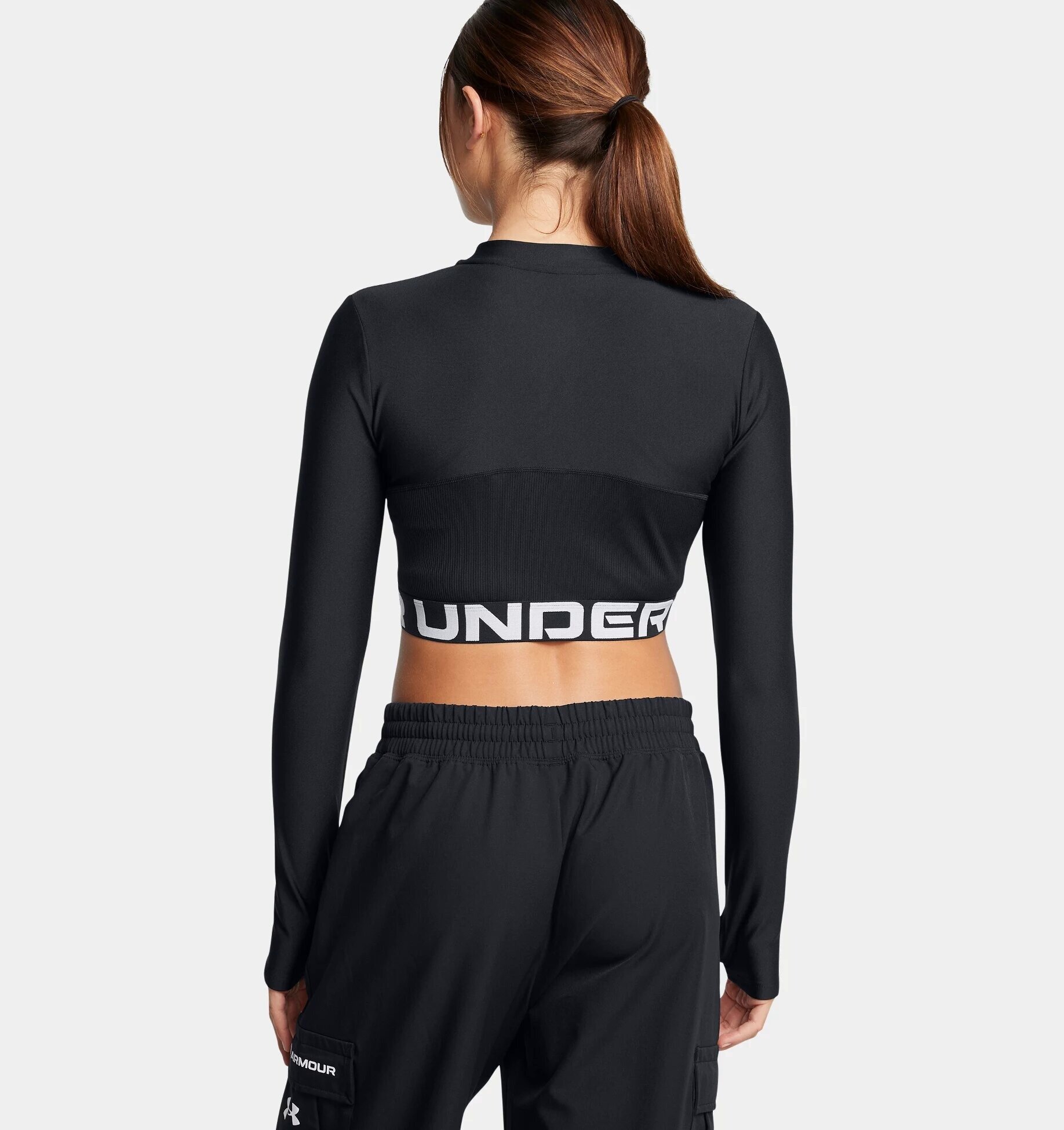 Лонгслив спортивный Under Armour HeatGear, размер LG, , черный — фото 1
