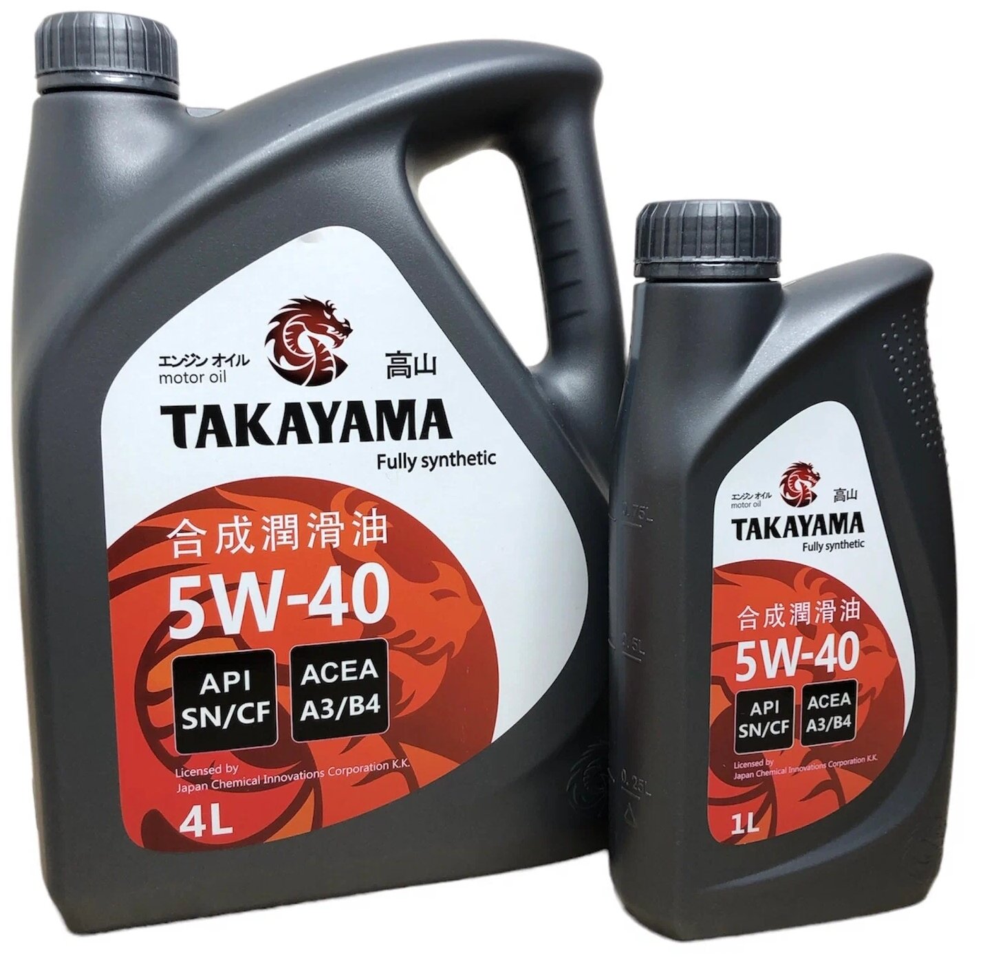 Синтетическое моторное масло Takayama 5W-40 API SN/CF, 5 л, 2 шт.