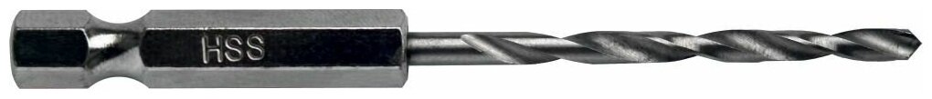 Сверло по металлу HEX 1/4" ПРАКТИКА Р6М5 5,0 х 106 мм (1шт.)