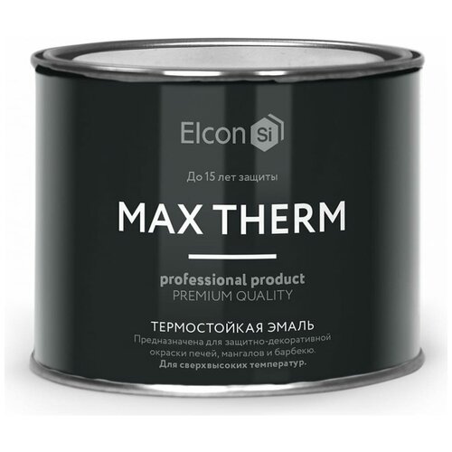 Термостойкая эмаль Elcon Max Therm белая, 700 градусов, 0,4 кг 00-00004042