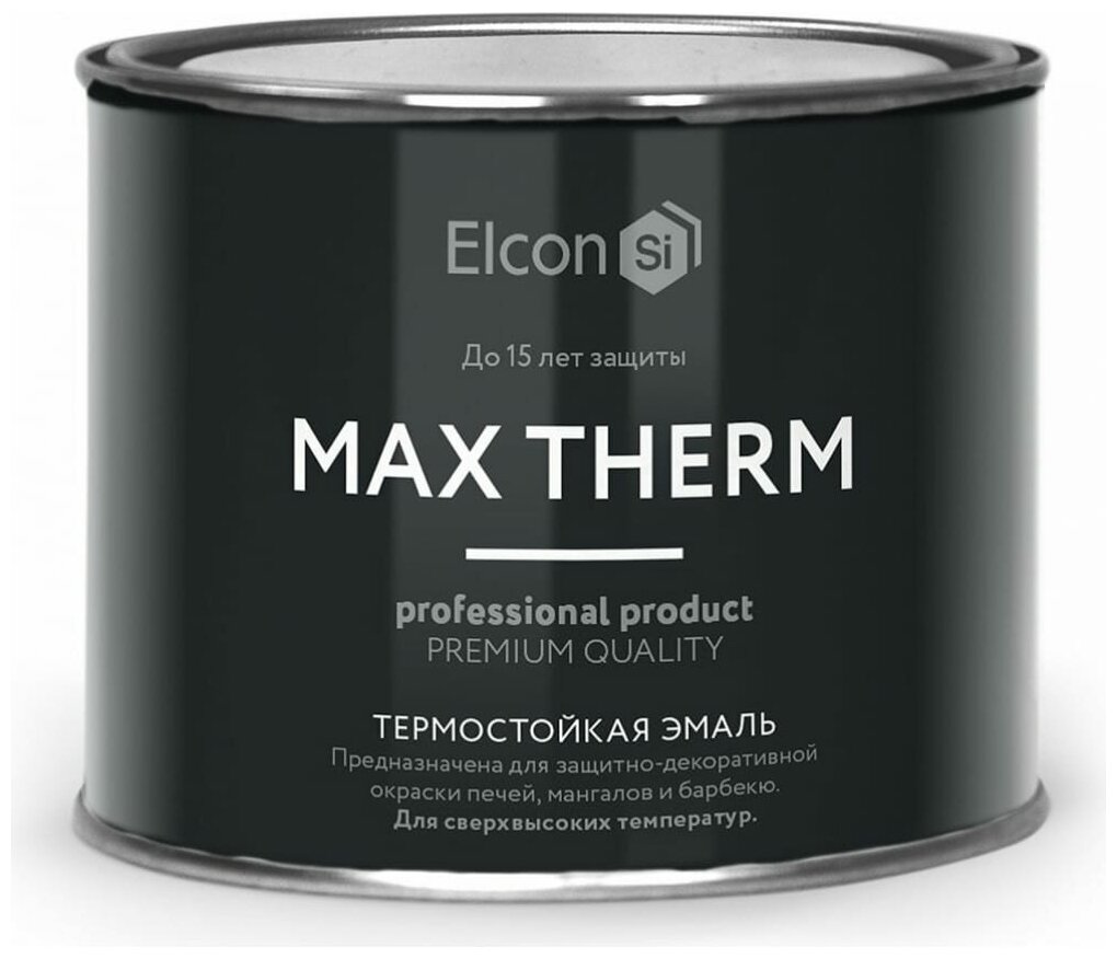 Термостойкая эмаль Elcon Max Therm белая 700 градусов 04 кг 00-00004042