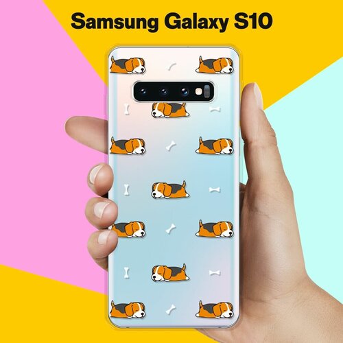 силиконовый чехол бигли спят на samsung galaxy a10 Силиконовый чехол Бигли спят на Samsung Galaxy S10