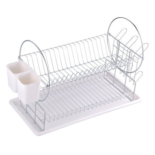 Сушилка для посуды рыжий кот 2-х ярусная 50х23х36см настольная 6245₽