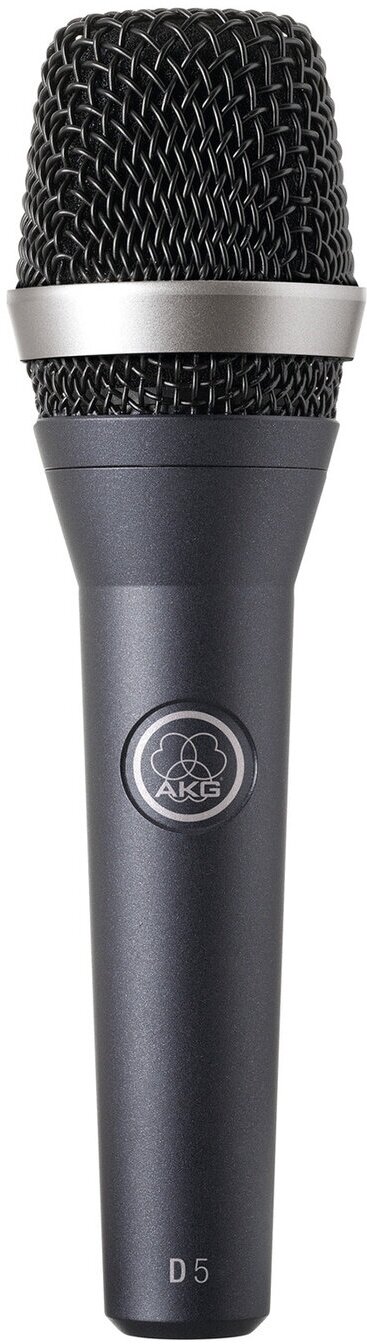 AKG D5 микрофон сценический вокальный динамический суперкардиоидный, разъём XLR, 70-20000Гц, 2,6мВ/П