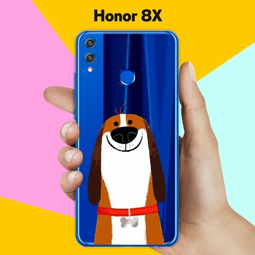 Силиконовый чехол Хороший Бигль на Honor 8X силиконовый чехол хороший бигль на huawei y5p