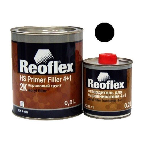 Грунт Reoflex черный 4+1 0,8л.+0,2л. комплект