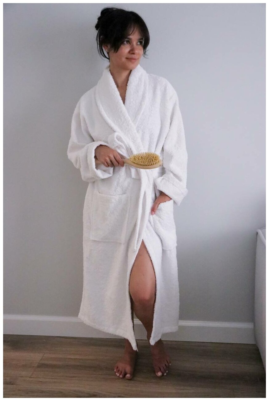 Махровый банный халат для женщин и мужчин - фотография № 1