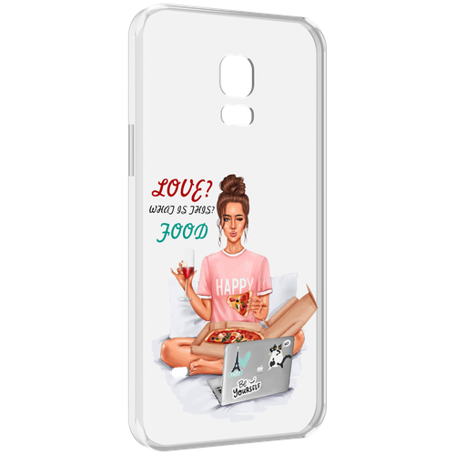 Чехол MyPads девушка-с-ноутбуком женский для Samsung Galaxy S5 mini задняя-панель-накладка-бампер