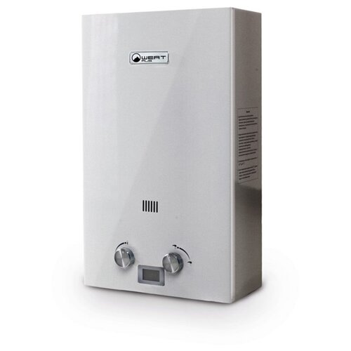 Проточный газовый водонагреватель WertRus 10E Silver, серебро проточный газовый водонагреватель wertrus 10e white