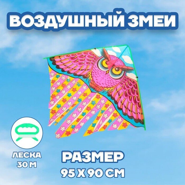 Funny toys Воздушный змей «Сова», с леской