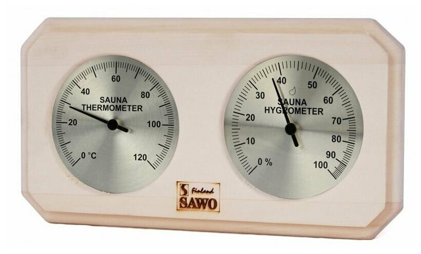 Термогигрометр для бани и сауны SAWO 221-THA Осина
